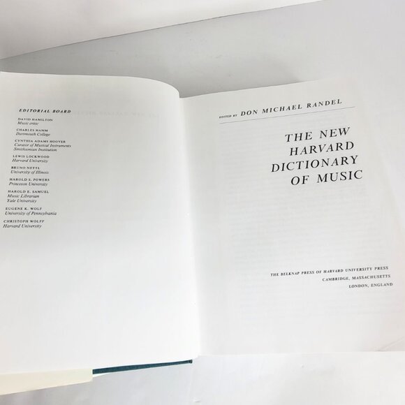 The New Harvard Dictionary Of Music - Edited By Don Randel - Reference Book - Picture 12 of 16
